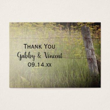 Rustic Fence Post Country Wedding Favor Tags