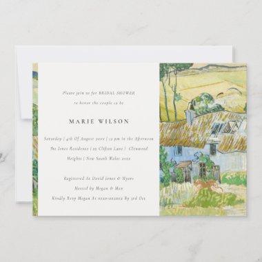 Rustic Fields Mountain Landscape Bridal Shower Invitations