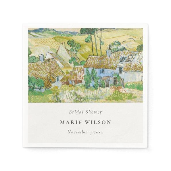 Rustic Fields Mountain Landscape Bridal Shower Napkins