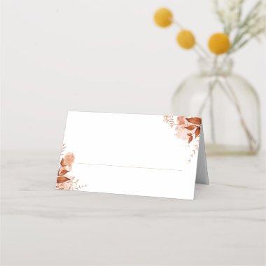 Rustic Floral Autumn Fall Gold Wedding Place
