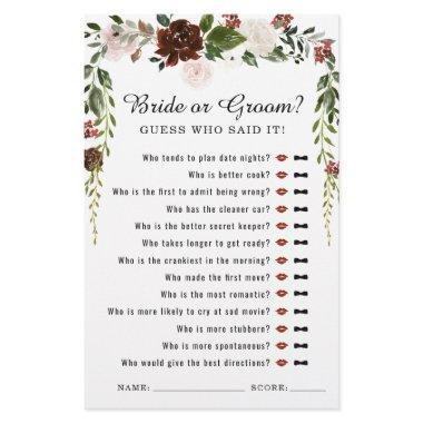Rustic Floral | Boho Botanical  Game