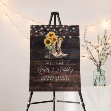Rustic Floral Bridal Shower Welcome Sign