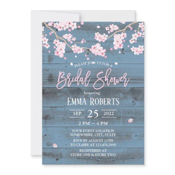 Rustic Floral Cherry Blossom Flowers