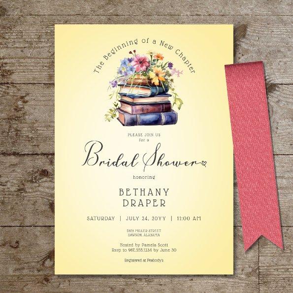 Rustic Floral New Chapter Begins Yellow Shower