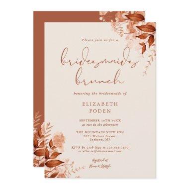 Rustic Floral Terracotta Bridesmaids Brunch