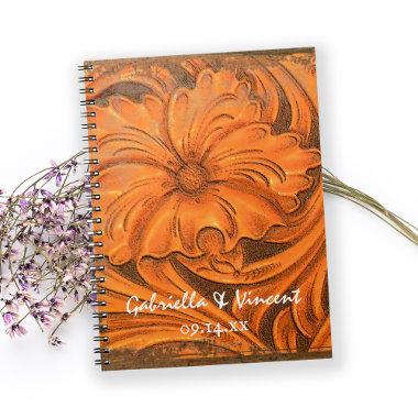 Rustic Flower Country Western Wedding Notebook