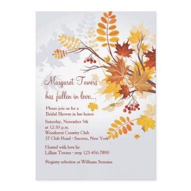 Rustic Foliage Invitations