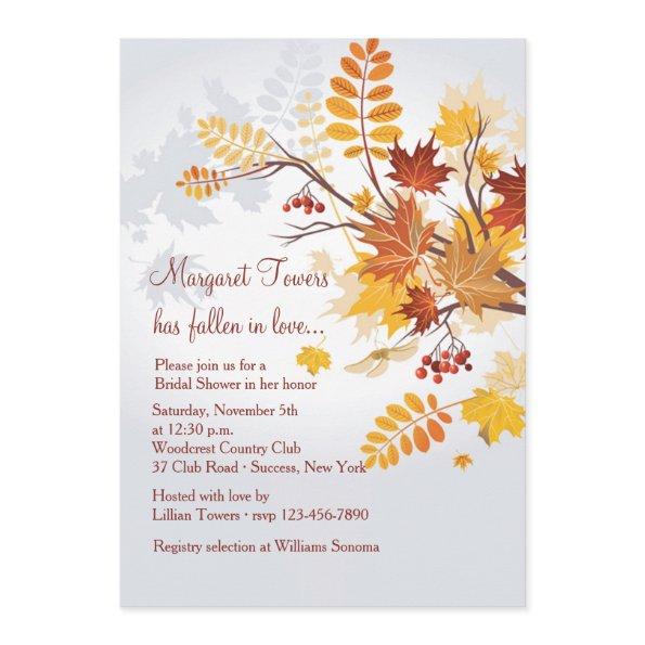 Rustic Foliage Invitations