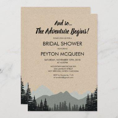 Rustic Forest Bridal Shower Invitations