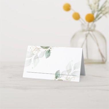 Rustic Greenery Foliage Gold Wedding Party Shower Place