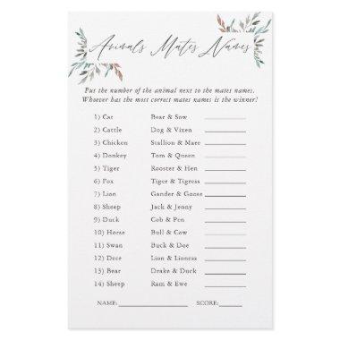 Rustic Greenery Winter  Game