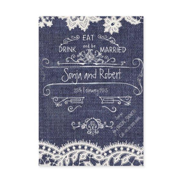Rustic Jeans Vintage Wedding