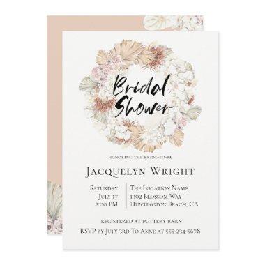 Rustic Jungle Wreath Bridal Shower Invitations