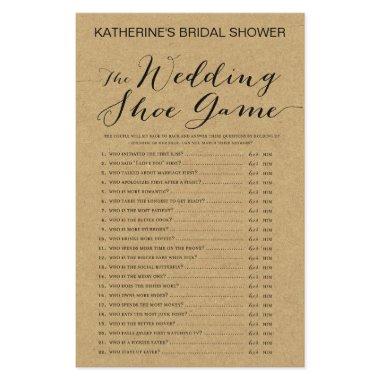 Rustic Kraft Bridal Shower Game PRINTED