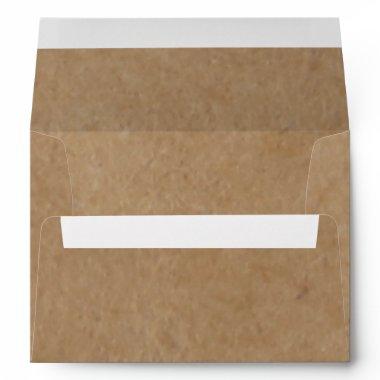 Rustic Kraft Paper Background Style Envelope
