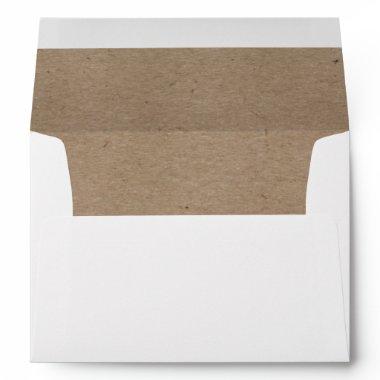 Rustic Kraft Paper Wedding Envelope