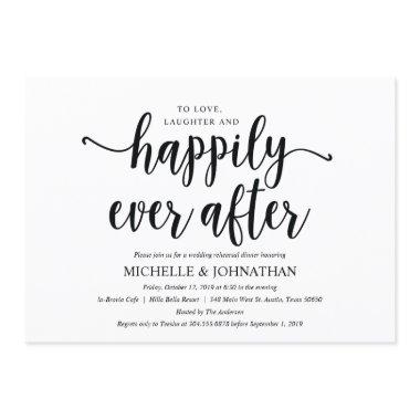 Rustic Kraft Wedding Rehearsal Dinner Invites 2