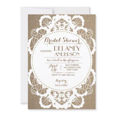 Rustic Lace Burlap