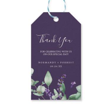 Rustic Lavender | Purple Thank You Favor Gift Tags
