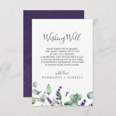Rustic Lavender Wedding Wishing Well Invitations