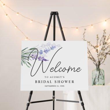 Rustic Lavender Welcome  Foam Board