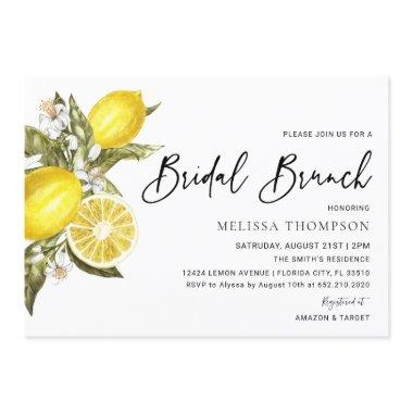 Rustic Lemon Bridal Brunch Shower