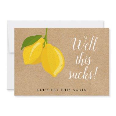 Rustic Lemons Change The Date Postponed Event Save The Date