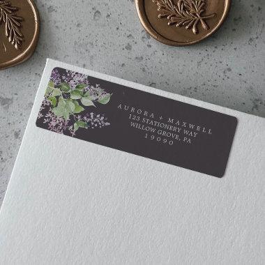 Rustic Lilac | Gray Return Address Label