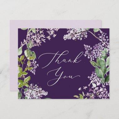 Rustic Lilac | Purple Thank You Invitations