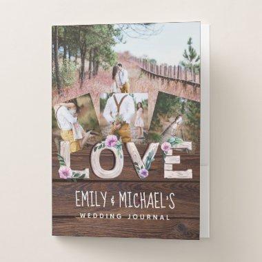 Rustic Love Lilac Wedding  Photos Pocket Folder