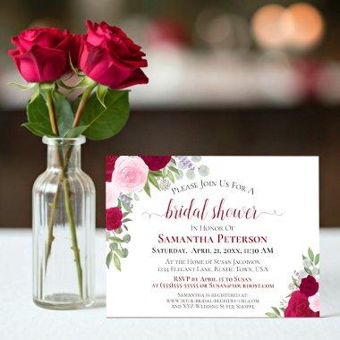 Rustic Magenta Pink Boho Chic Floral