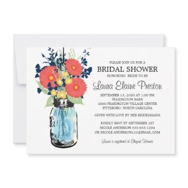 Rustic Mason Jar Gerbera Daisies