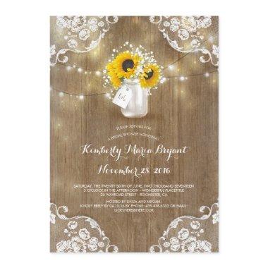 Rustic Mason Jar Sunflower