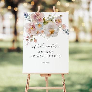 Rustic Meadow Wildflower Bridal Shower Foam Board