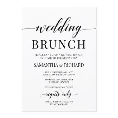Rustic modern typography wedding brunch