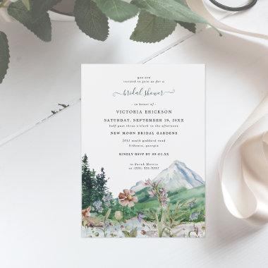 Rustic Mountain Wildflower | Boho Bridal Shower Invitations