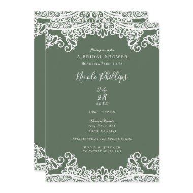 Rustic Olive & Lace Elegant Chic