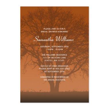 Rustic Orange Oak Tree