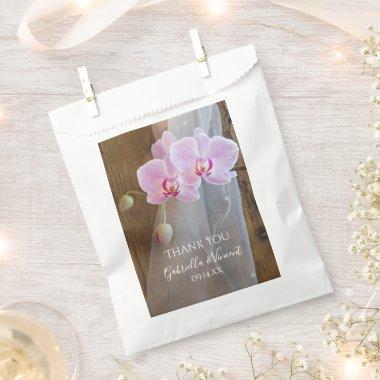Rustic Orchid Elegance Country Wedding Thank You Favor Bag