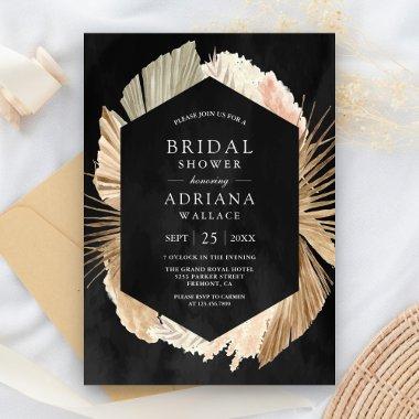 Rustic Pampas Dried Palm Black