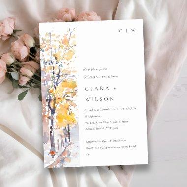 Rustic Pastel Autumn Fall Landscape Couples Shower