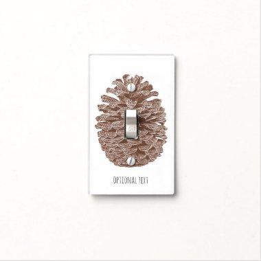 Rustic Pine Trees Simple Country Elegant Light Switch Cover