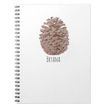 Rustic Pine Trees Simple Country Nature Notebook