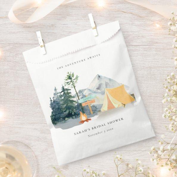 Rustic Pine Woods Camping Mountain  Favor Bag