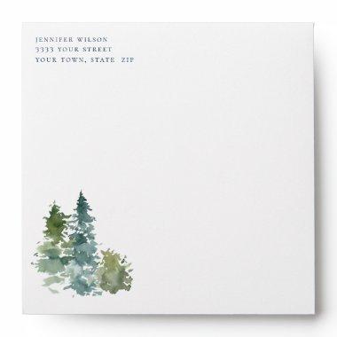 Rustic Pines Return Address Envelope