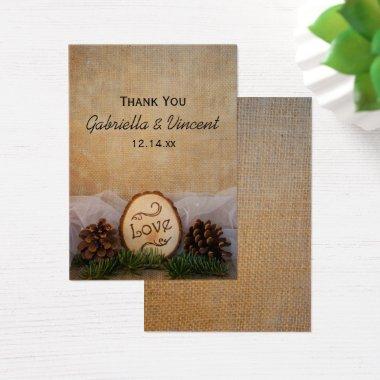 Rustic Pines Woodland Wedding Favor Tags
