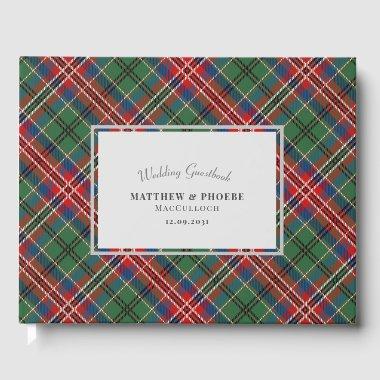 Rustic Plaid Wedding Tartan Guest Book