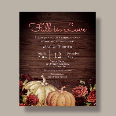 Rustic Pumpkin | Bridal Shower Invitations