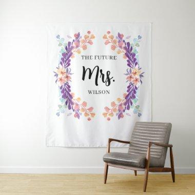 Rustic Purple Floral  Backdrop