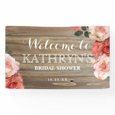 Rustic Roses | Bridal Shower Welcome Banner